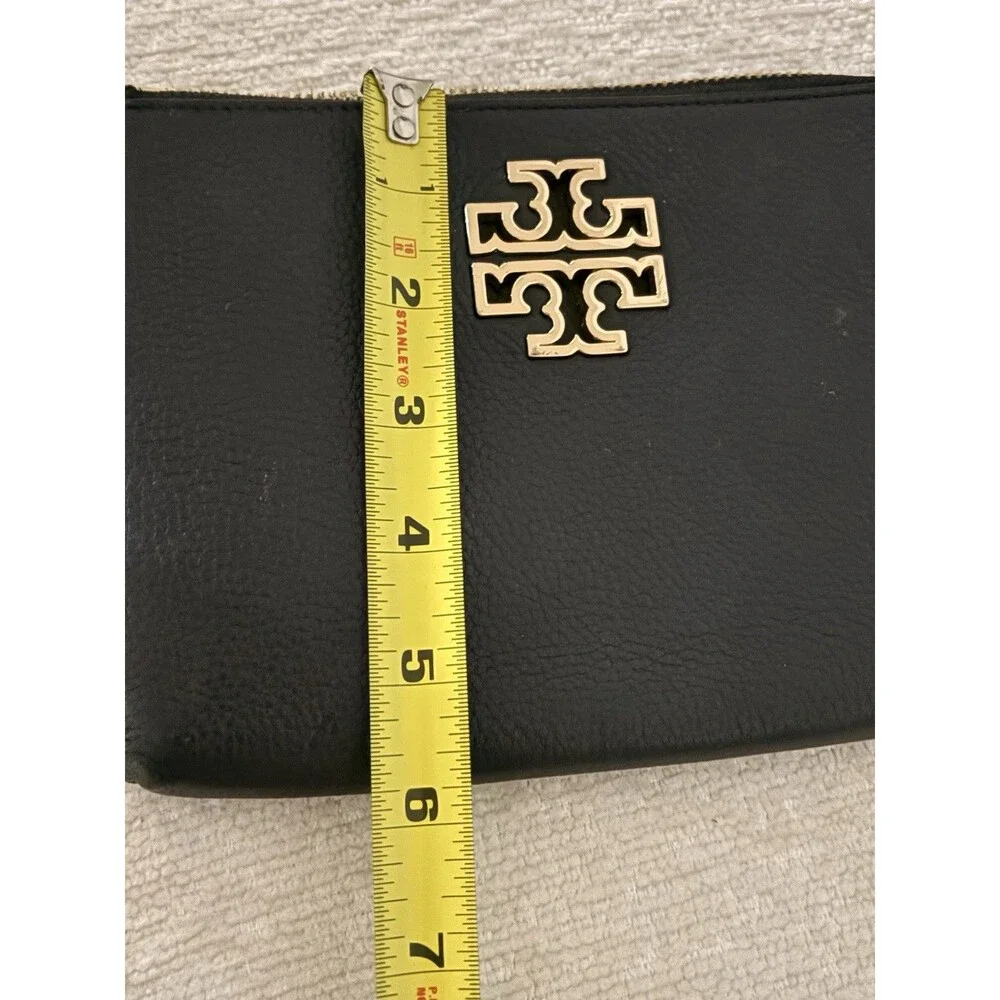 Tory Burch Wristlet Britten Large Zip Pouch 145372 Black